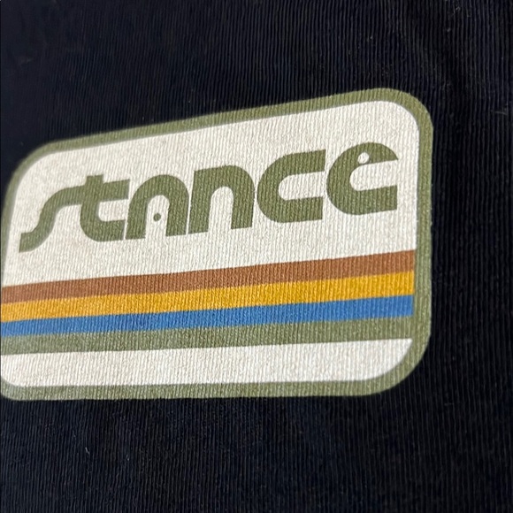 Stance Black Short Sleeve Tee Casual Comfort - Picture 2 of 6